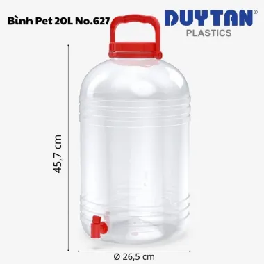 Bình Nước Trong Suốt 10-20L Có Vòi Duy Tân - Giảm Giá Còn 100k 5