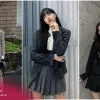 Bộ Ba Mảnh Preppy Style Cho Học Sinh - Áo Cardigan & Váy Sơ Mi Giá Cực Sỉ 257496 VND 6