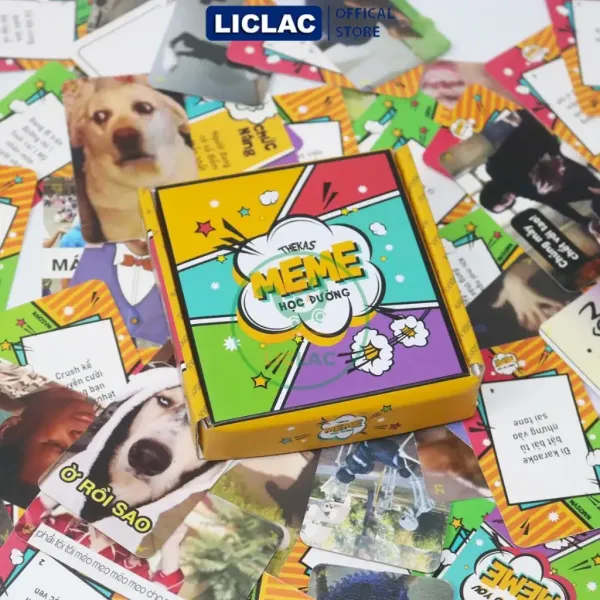 Hình ảnh sản phẩm Bộ Bài Meme Học Đường Boardgame Hài Hước Lầy Lội Chơi Nhóm Bạn - Giảm 29.000đ