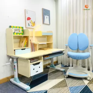 Bộ Bàn Ghế Học Sinh NSTL Thiết Kế Công Thái Học Chống Gù Chống Cận Cho Bé [Tặng combo 6 món] 6