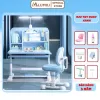 Bộ bàn học chống gù Lumili R22, bàn học cho bé có giá sách, bàn học sinh nâng hạ độ cao 10