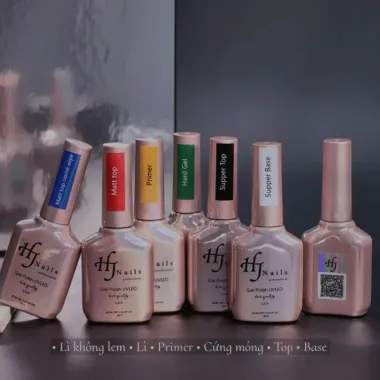 Bộ Base Top Siêu Bền Bóng HJ Nails Giảm Giá 150k - Móng Gel Chất Lượng Cao