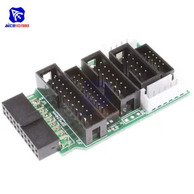 Bộ Chuyển Đổi JTAG V8 Cho J-Link 8 Chân Màu Xám Giảm Giá Cáp Dupont Dữ Liệu