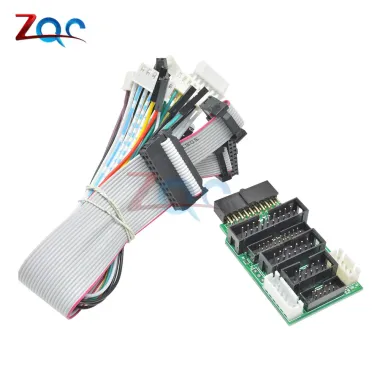 Bộ Chuyển Đổi JTAG V8 Cho J-Link 8 Chân Màu Xám Giảm Giá Cáp Dupont Dữ Liệu