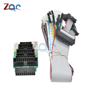 Bộ Chuyển Đổi JTAG V8 Cho J-Link 8 Chân Màu Xám Giảm Giá Cáp Dupont Dữ Liệu