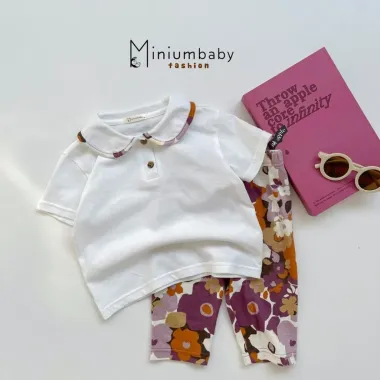 Bộ Cóc Tay Cổ Sen Bé Gái Đi Học SB1942 - Cotton Mềm Mịn Giá Chỉ 109k 5 Bộ Cóc Tay Cổ Sen Bé Gái Đi Học SB1942 - Cotton Mềm Mịn Giá Chỉ 109k 5