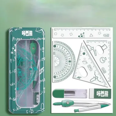 Bộ Compa Thước Kẻ Eke 7 Món HappyHome Capybara - Hộp Thiếc Cao Cấp Giảm 10% Chỉ 45999đ