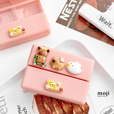 Bộ Compa Thước Kẻ Eke 7 Món HappyHome Capybara - Hộp Thiếc Cao Cấp Giảm 10% Chỉ 45999đ