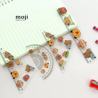 Bộ Compa Thước Kẻ Eke 7 Món HappyHome Capybara - Hộp Thiếc Cao Cấp Giảm 10% Chỉ 45999đ