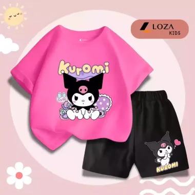 Bộ Đồ Bé Gái Labubu Kuromi - Combo 4 Quần Kẻ Caro In Hình Tiên Cá Giá Cực Sốt 44k 4