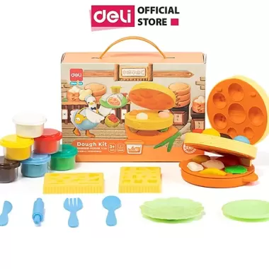 Bộ Đồ Chơi Đất Nặn Deli Máy Làm Mì, Kem, Hamburger Cho Bé, An Toàn Và Sáng Tạo 7 Bộ Đồ Chơi Đất Nặn Deli Máy Làm Mì, Kem, Hamburger Cho Bé, An Toàn Và Sáng Tạo 7