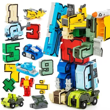 Bộ đồ chơi Transformers DIY 10 chiếc biến áp robot xe tăng cho bé trai giá chỉ 16500đ 1