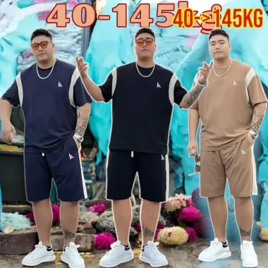 Bộ đồ Nam BigSize Cotton - Quần Đùi Áo Cộc Tay - Giảm Giá 10% còn 100k 1