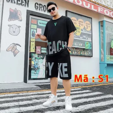 Bộ đồ Nam BigSize Cotton - Quần Đùi Áo Cộc Tay - Giảm Giá 10% còn 100k 6
