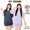 Bộ đồ ngủ nữ Flannel Hàn Quốc chấm bi - Loungewear mềm mại, giá chỉ từ 397440đ