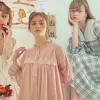 Bộ đồ ngủ nữ Flannel Hàn Quốc chấm bi - Loungewear mềm mại, giá chỉ từ 397440đ 5