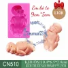 Bộ Khuôn Silicone Tạo Hình Mặt Em Bé Cute Hồng Phát - Giá Chỉ 80k - B43