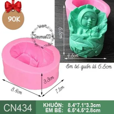 Bộ Khuôn Silicone Tạo Hình Mặt Em Bé Cute Hồng Phát - Giá Chỉ 80k - B43
