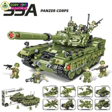 Bộ Lắp Ghép Xe Tăng Quân Sự Cho Bé - Giảm 32k - Giá Chỉ 153k