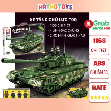 Bộ Lắp Ghép Xe Tăng Quân Sự Cho Bé - Giảm 32k - Giá Chỉ 153k