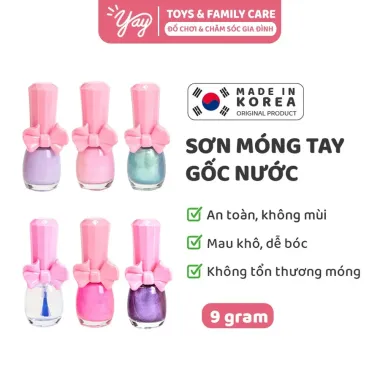 Bộ Quà Tặng Sơn Móng Tay I'm Pinky Kids An Toàn Lột Da Gốc Nước 9ml Giá Rẻ 1