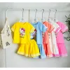 Bộ Quần Áo Bé Gái CHOUCHOU Siêu Xinh - Dây Kitty Phối Quần Loe Cute CC03 Giá Cực Sỉ 130k