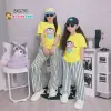 Bộ Quần Áo Bé Gái CHOUCHOU Siêu Xinh - Dây Kitty Phối Quần Loe Cute CC03 Giá Cực Sỉ 130k 3