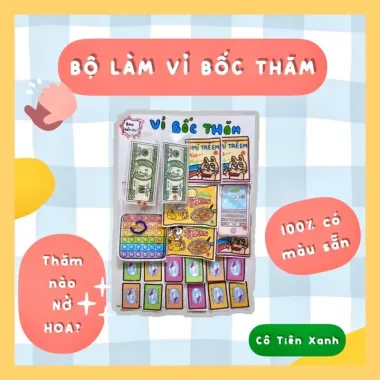 Bộ Tranh Đồ Chơi Giấy Cô Tiên Xanh Vỉ Trúng Thưởng Giảm 17% Chỉ 32.000đ