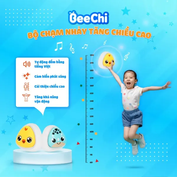 Hình ảnh sản phẩm Bóng Nhảy Tăng Chiều Cao Cho Trẻ - Đồ Chơi Vận Động Bật Nhảy Tăng Trưởng Tặng Bơm