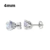 Bông Tai Kim Cương S925 Giảm 664k - Bạc Kim Tươi Trẻ Đơn Giản Cho Nam Nữ Giá 3190đ 5