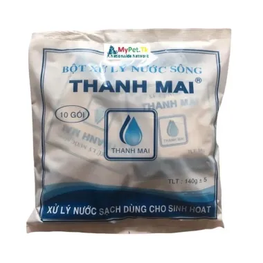 Bột xử lý nước sông sinh hoạt siêu sạch Thanh Mai (10 gói x 14g) 140g 1 Bột xử lý nước sông sinh hoạt siêu sạch Thanh Mai (10 gói x 14g) 140g 1