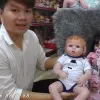 Búp bê em bé tắm nhựa dễ thương giá rẻ 24938 VNĐ - Đồ chơi trẻ em an toàn 5