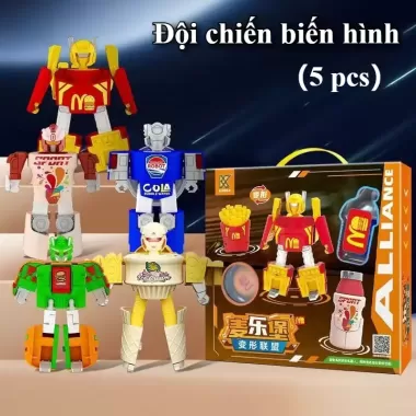 Burger &amp; Khoai tây chiên Robot biến hình - Biến Dạng Robot Kép Hình Thức,Dục Quà Tặng Sinh Nhật 6