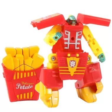 Burger &amp; Khoai tây chiên Robot biến hình - Biến Dạng Robot Kép Hình Thức,Dục Quà Tặng Sinh Nhật 9