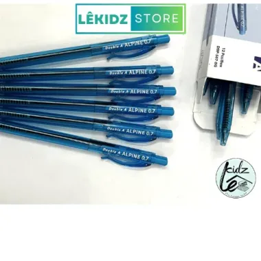 Bút Bi Alpine Double A Mực Xanh 0.7mm Giá Cực Tốt - 6-12 Chiếc Chỉ 24000Đ