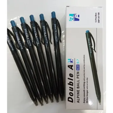 Bút Bi Alpine Double A Mực Xanh 0.7mm Giá Cực Tốt - 6-12 Chiếc Chỉ 24000Đ