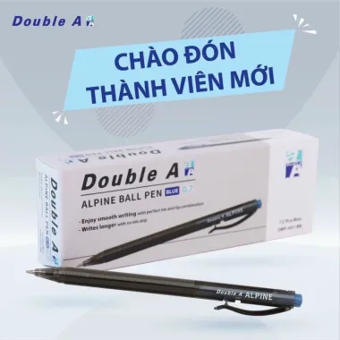 Bút Bi Alpine Double A Mực Xanh 0.7mm Giá Cực Tốt - 6-12 Chiếc Chỉ 24000Đ