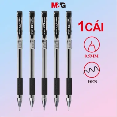 Bút Bi Mực Đen M&amp;G Ngòi 0.5mm Giá Rẻ Chỉ 6600đ - Bút Viết Bi Nước Chất Lượng Cao 1
