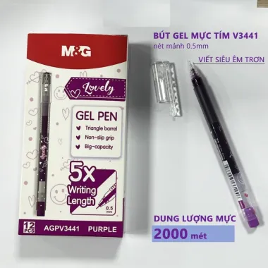 Bút Bi Mực Đen M&amp;G Ngòi 0.5mm Giá Rẻ Chỉ 6600đ - Bút Viết Bi Nước Chất Lượng Cao 4