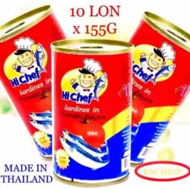 Cá Mòi Sốt Cà Chua Tươi Thái Lan 155g Lốc 10 Hộp - Giảm Giá Còn 79.000đ