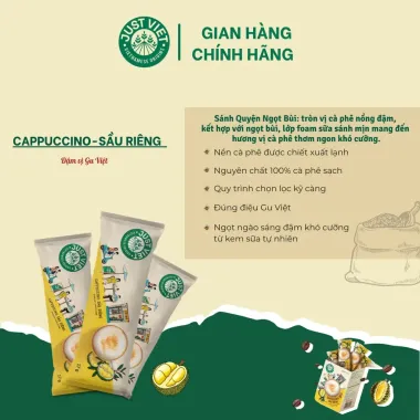 Cà Phê Cappuccino Sữa Đá Just Viet Stick - Đúng Gu Việt Sánh Đậm Tự Nhiên Giá Tốt 5465đ 6