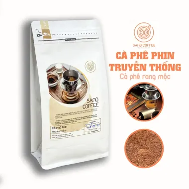 Cà phê phin truyền thống rang mộc cafe Nguyên Chất 100% SANO COFFEE 1