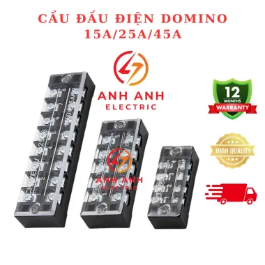 CÀU ĐẤU ĐIỆN DOMINO 15A-45A 4P 6P 12P - Giá Chỉ 5750 VNĐ 6 CÀU ĐẤU ĐIỆN DOMINO 15A-45A 4P 6P 12P - Giá Chỉ 5750 VNĐ 6