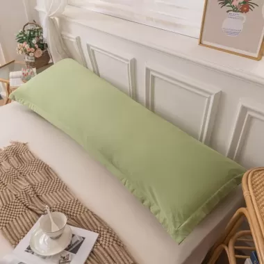 Cảm Giác Thoáng Mát Dài Vỏ Gối Người Yêu Cưới Vỏ Gối Màu Trơn Đôi Gối Cho Cặp Đôi Giường Ngủ Dài Thân Gối Bao Nhung Bảo Vệ 8