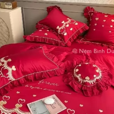 Cảm Giác Thoáng Mát Dài Vỏ Gối Người Yêu Cưới Vỏ Gối Màu Trơn Đôi Gối Cho Cặp Đôi Giường Ngủ Dài Thân Gối Bao Nhung Bảo Vệ 10