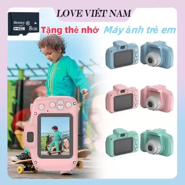 Camera Trẻ Em Có Thể Chụp Ảnh Có Thể In Polaroid Mini Máy Ảnh Kỹ Thuật Số Nhiều Màu Sắc Quà Tặng Sinh Nhật Bé Trai Bé Gái chent 5
