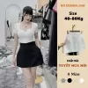 Chân váy chữ A 3 LỚP bồng nhẹ cạp cao che mỡ bụng nữ có quần bảo hộ có túi women HN DESIGN mã 188 1