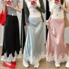Chân Váy Đuôi Cá Lưng Cao Satin Mùa Hè Giảm 22% - Dáng Chữ A Xinh Xắn Cho Nữ 3