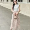Chân Váy Đuôi Cá Midi Lưng Cao Màu Hồng Hoa Xinh Cho Nữ Giảm 17% Chỉ 250799đ 3