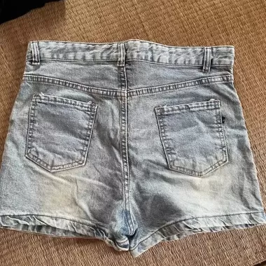 Chân váy jeans ngắn chữ A cạp lưng cao hottend 5